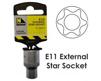 E11 1/2in External Star Socket